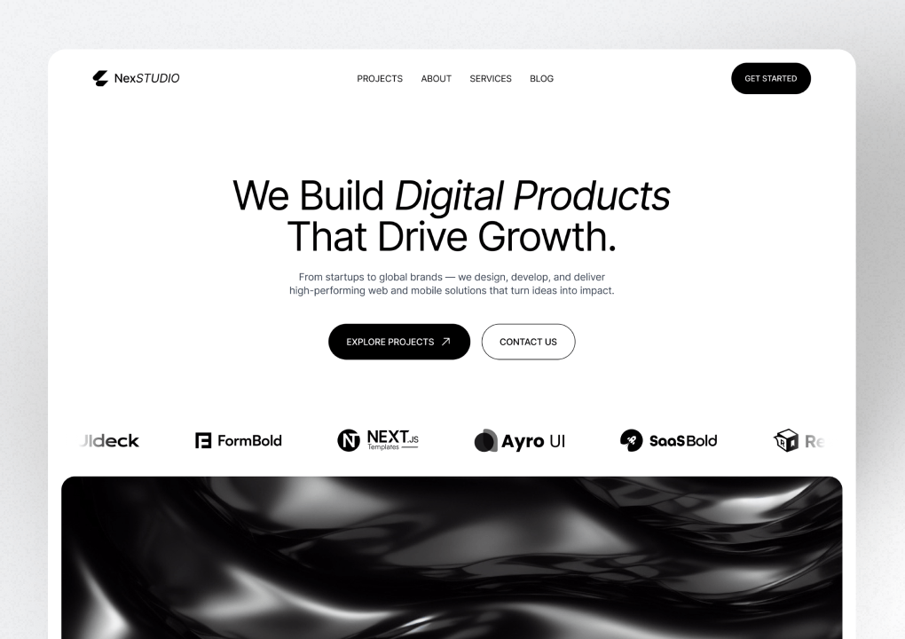 NexStudio - React Agency Website Template