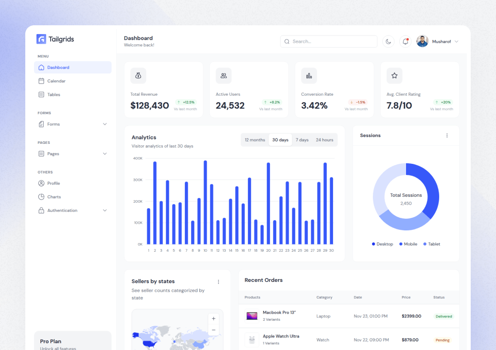 DashSpace - React Admin Dashboard Template