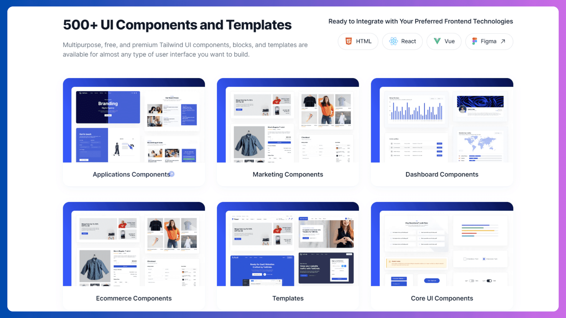 tailgrids components