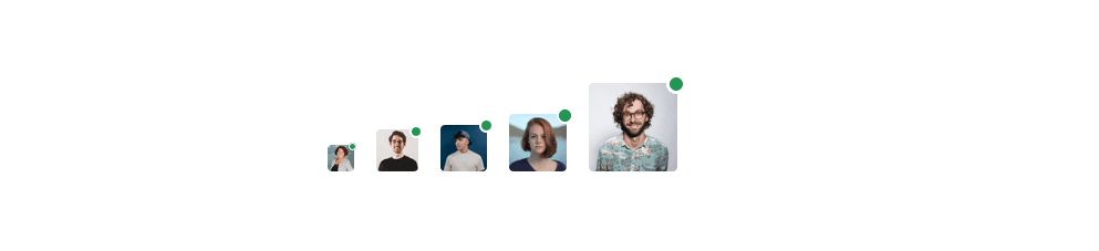 React Avatars with Status Indicators