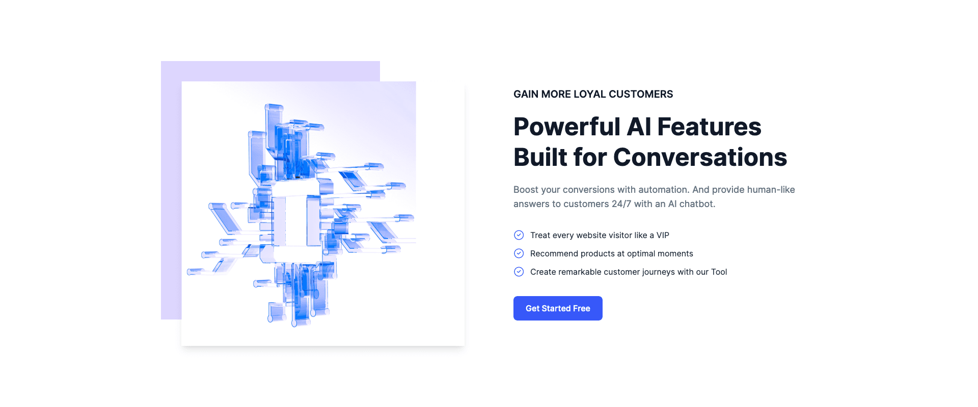 About Section with CTA for AI Chatbot