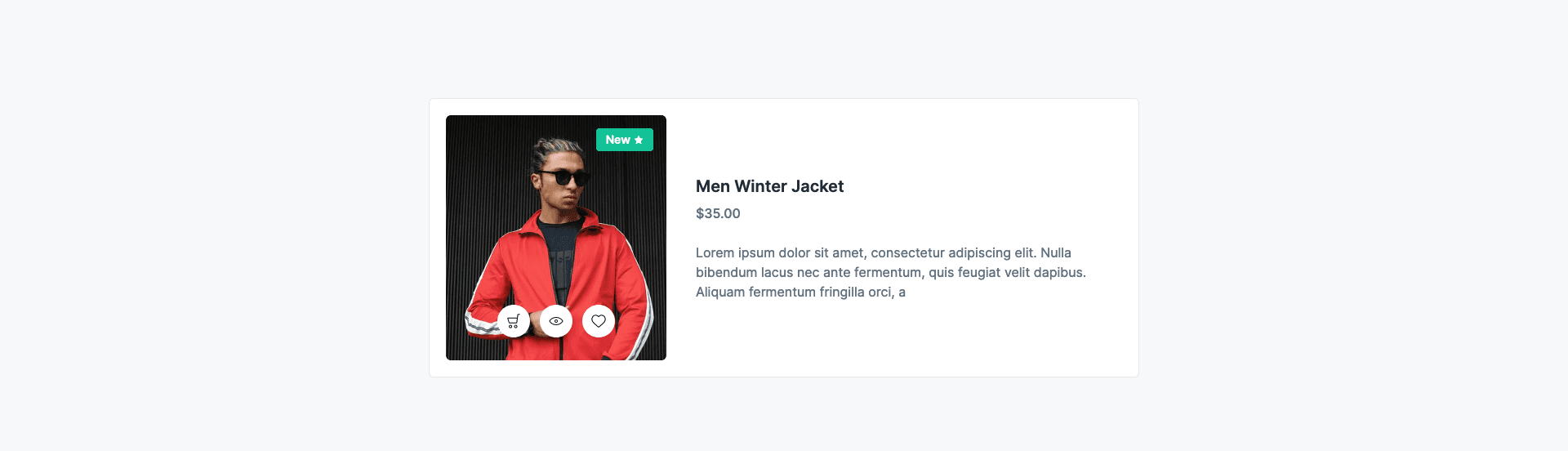 Product Card with Hover Actions