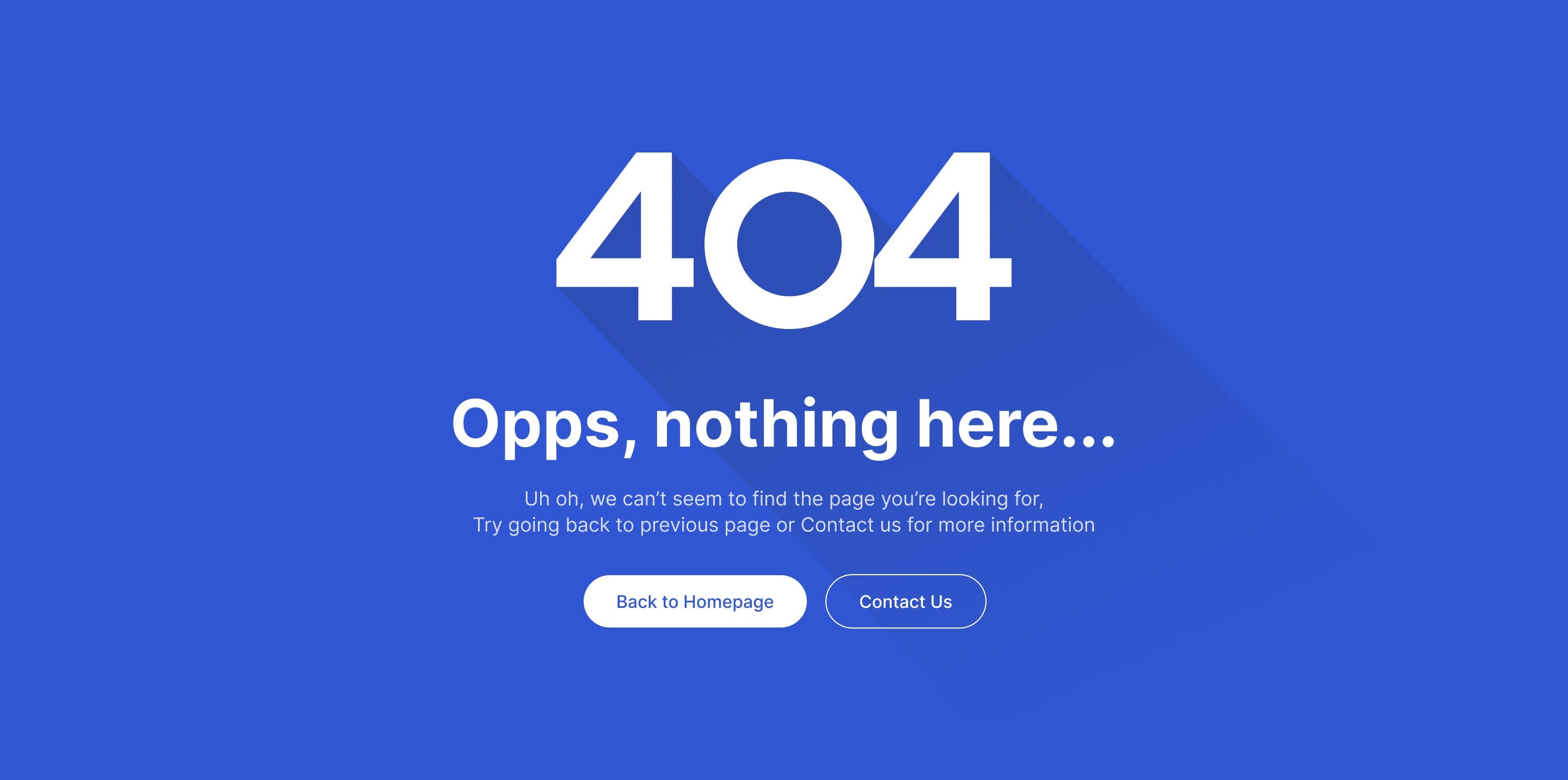 Vue Large Text Error Page