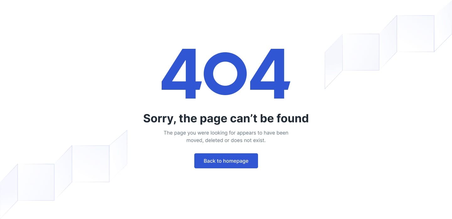 Vue Error Page with Gradient