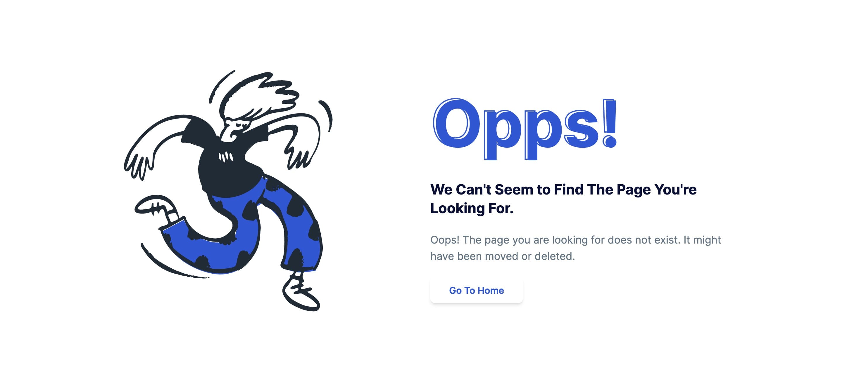 Vue Error Page with Illustration
