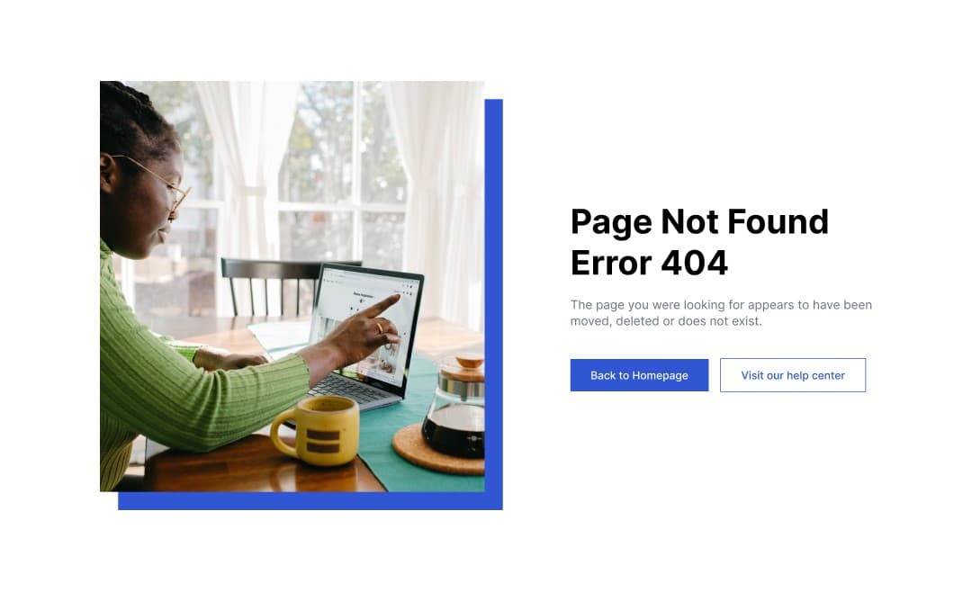 Vue Error Page with Image