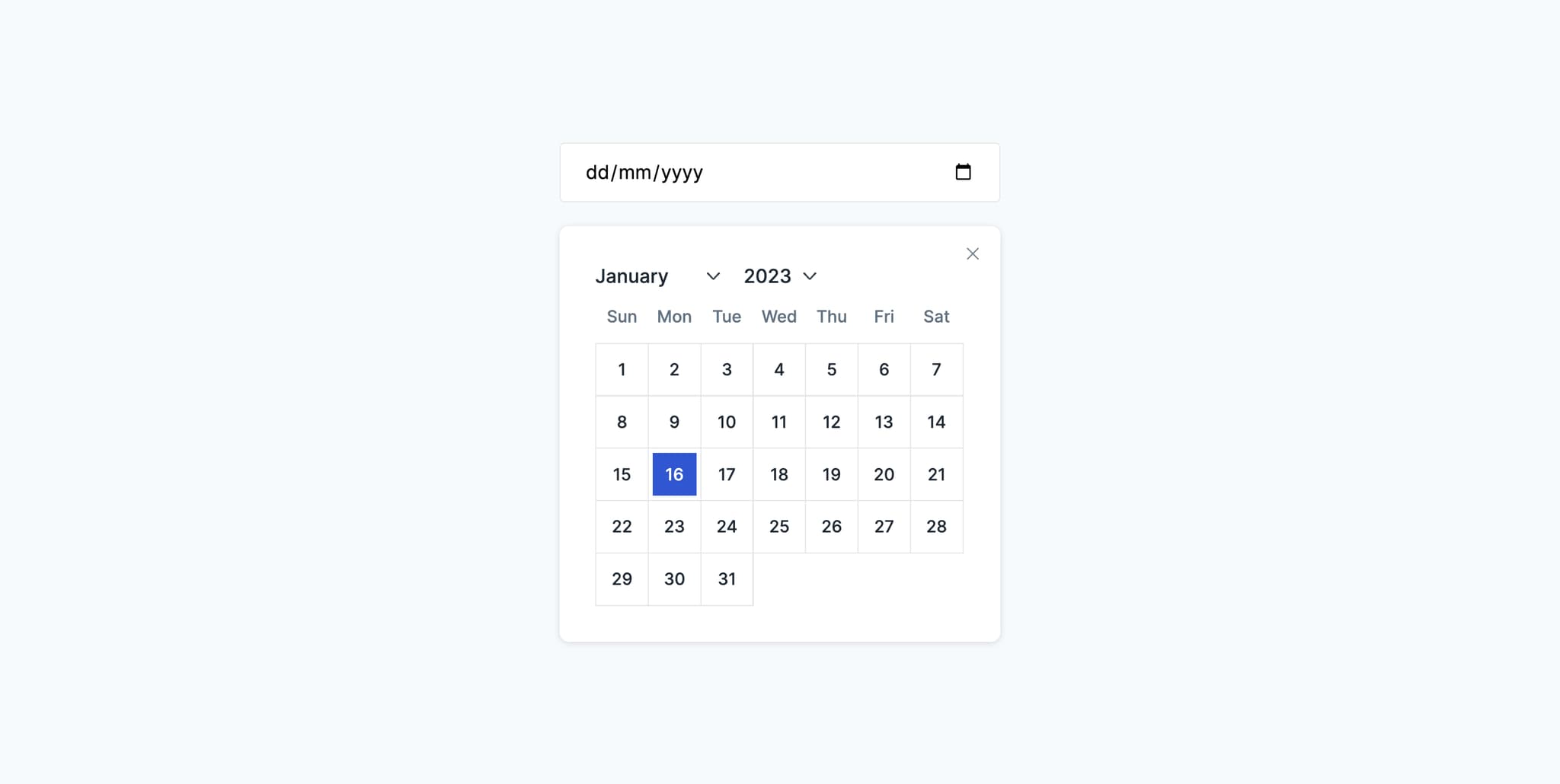 Tailwind Calendars - Components and Sections | TailGrids