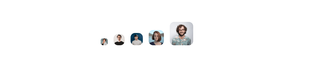 React Grouped Pill-Shaped Avatars