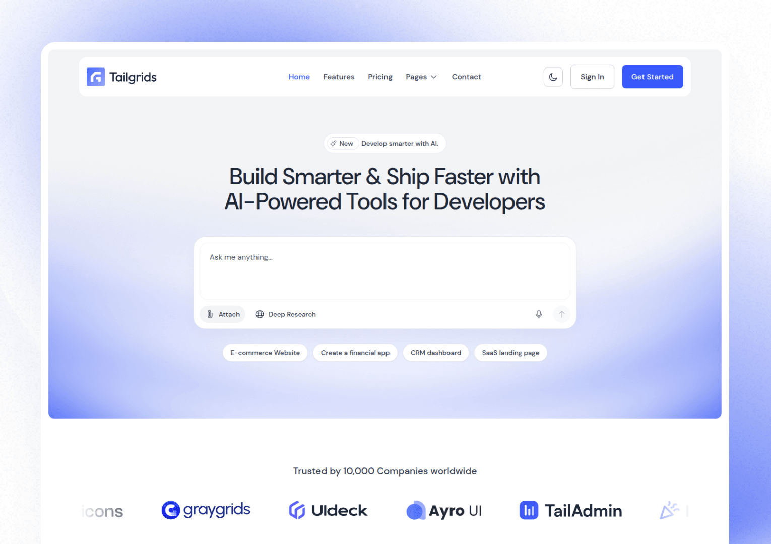 AISpace – Sleek AI-Powered SaaS Template