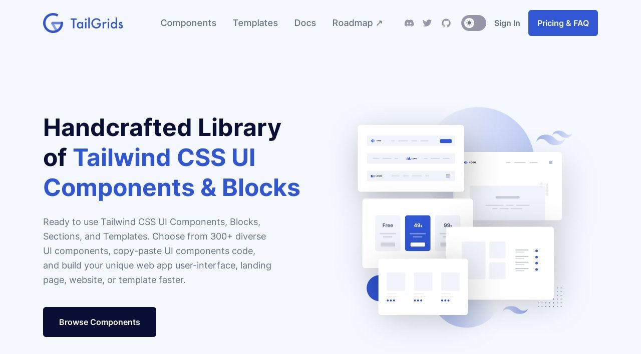 Best Free Tailwind CSS Component Libraries and UI Kits 2022