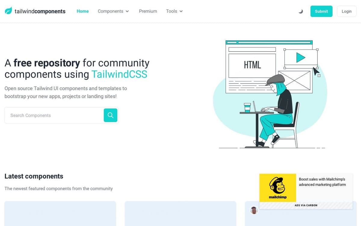 Best Free Tailwind CSS Component Libraries and UI Kits 2022 | TailGrids